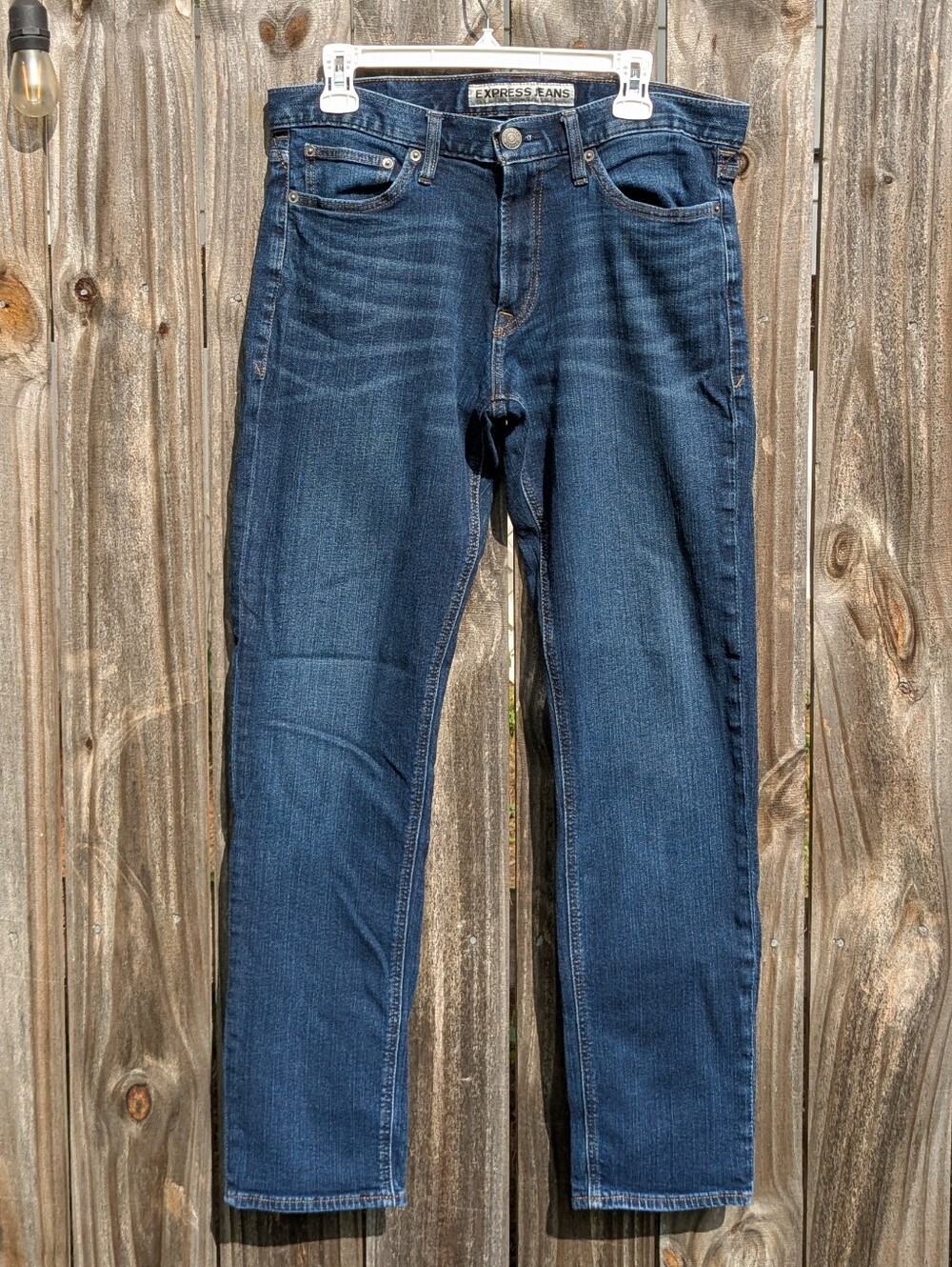 Express Jeans Men's 32x34 Kingston Classic Fit Slim Leg Dark Wash